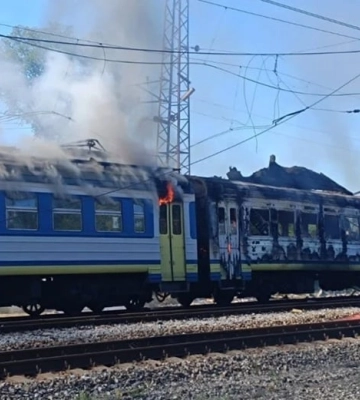Атака на поезд в Изюм 9 сентября: Шахед попал в поезд, есть пострадавшие