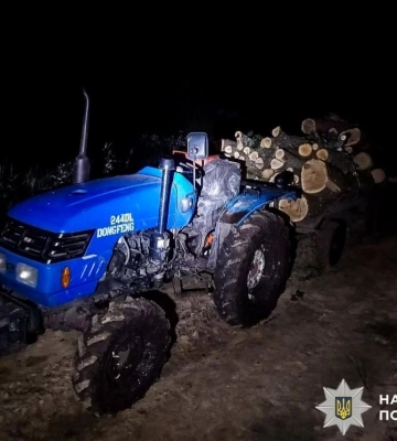 На Рівненщині поліцейські викрили трьох чоловіків на незаконній порубці та перевезенні деревини