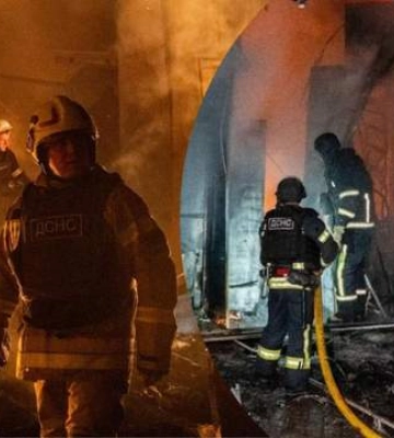 После атаки БПЛА на Хмельницкий произошла повторная детонация: ранены спасатели