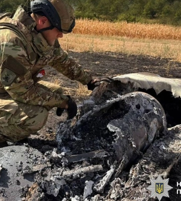 На Полтавщині поліцейські вибухотехніки знешкодили бойові частини нерозірваних ворожих ракет