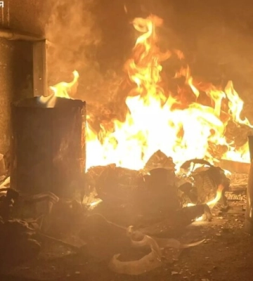 У Запоріжжі через ворожий обстріл зайнялося СТО