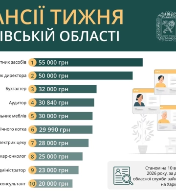 Зарплата от 20 до 55 тыс. гривен — топ-10 вакансий на Харьковщине