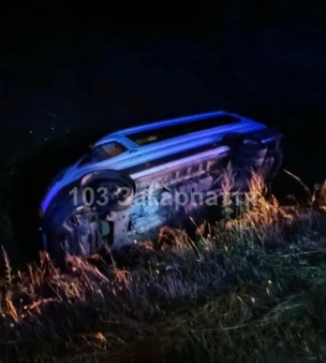Кривава ніч на Воловеччині: мікроавтобус із пасажирами злетів у кювет і перекинувся на швидкості