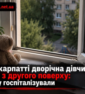 На Закарпатті дворічна дівчинка впала з другого поверху: дитину госпіталізували