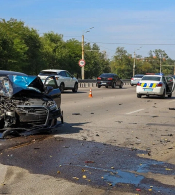На Запорізькому шосе у Дніпрі зіткнулися два автомобілі та маршрутка: є постраждалі