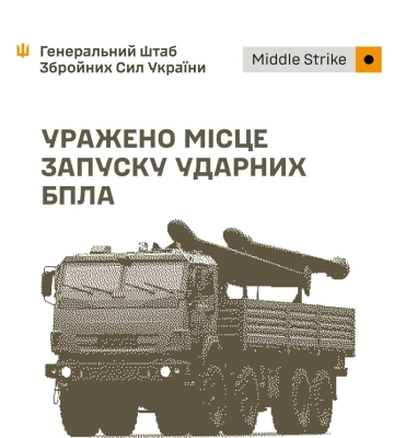 Уражено місце запуску ударних БпЛА, ретранслятори та засоби радіолокації противника