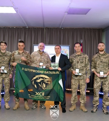 Бійців харківської бригади відзначили за звільнення Дергачівщини