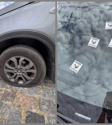 «Цена борьбы»: в Харькове порезали колеса авто соорганизатора ЛГБТ-шествия