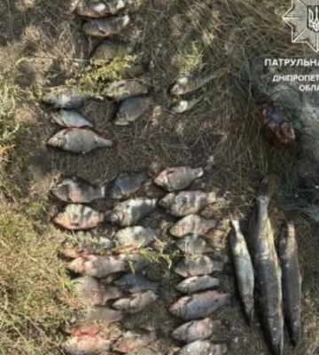 Наловив риби на 102 тисячі гривень: водний патруль на Дніпропетровщині виявив рибалку-браконьєра