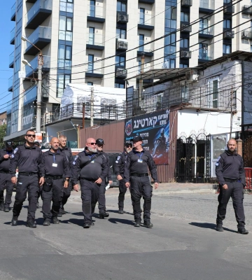 Израильские полицейские уже в Умани: будут охранять хасидов на Рош а-Шана 