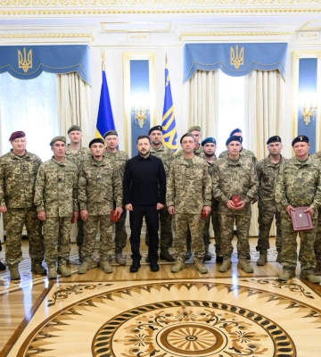 Комбат волинської бригади отримав нагороду з рук президента