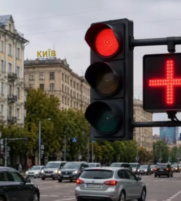 Червоний хрест на світлофорах Києва: що означає новий сигнал і чому водієві не варто панікувати