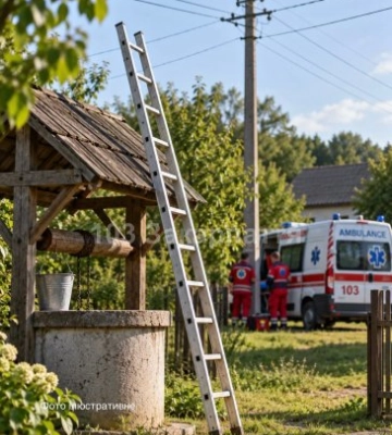 Фатальна помилка під час хатніх робіт: на Іршавщині чоловіка вбило струмом через металеву драбину