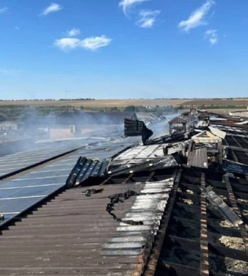 Російські війська атакували птахоферму на Одещині: згоріли сонячні панелі та загинула птиця