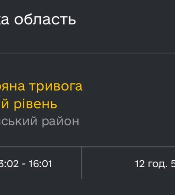 Повітряна тривога у Полтавському районі тривала майже 13 годин: що відомо