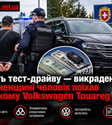 Замість тест-драйву — викрадення: на Рівненщині чоловік поїхав на чужому Volkswagen Touareg
