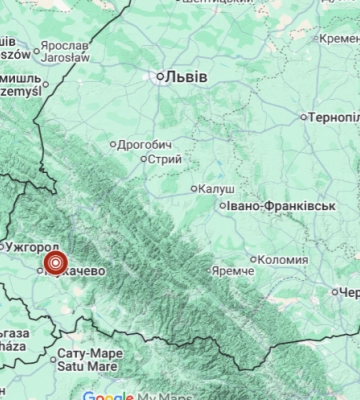 Зареєстровано землетрус з території Мукачівського району