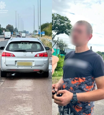 На Рівненщині патрульні зупинили водія за перевищення швидкості, і виявили, що він «під кайфом»