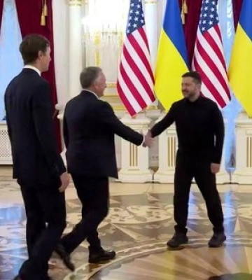 Зеленський про перемовини з Віткоффом та Кушнером: Провели кілька раундів, сьогодні ще будемо говорити. ВIДЕО