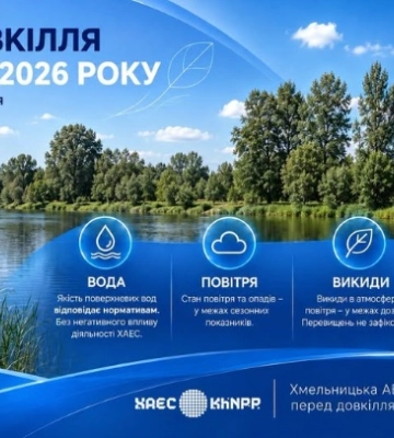 Екологічний моніторинг Хмельницької АЕС у серпні: контрольовані показники - у межах нормативів