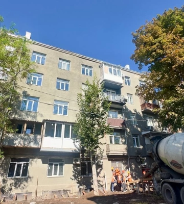 Що вже зробили у пошкодженому будинку на Мироносицькій у Харкові 