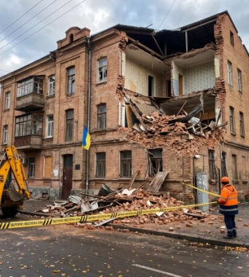 Атака РФ на Одессу: разрушен дом, повреждены лицей и предприятие — трое пострадавших