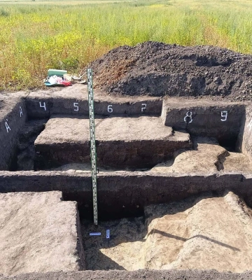 В Тустане раскопали неолитическое поселение: ученые нашли рог вымершего гиганта 