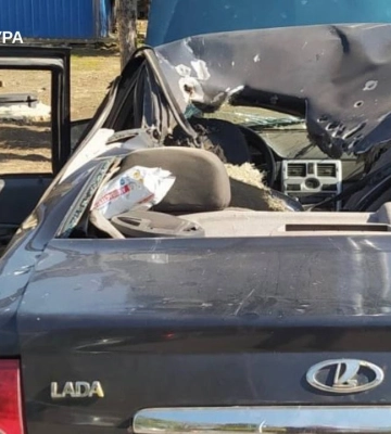 На Харківщині російський FPV-дрон вдарив по цивільному авто, постраждав чоловік