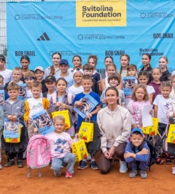 Еліна Світоліна провела майстерклас для юних тенісистів у Нововолинську