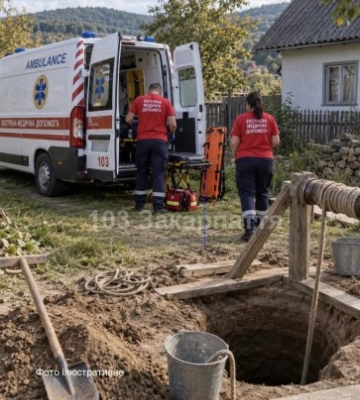 На межі життя і смерті: на Тячівщині чоловік вижив після моторошного падіння у 6-метрову прірву