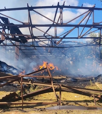 Россияне во второй раз ударили по конному заводу на Харьковщине