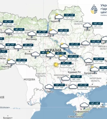 Прогноз погоды на 22 сентября 2026 г. в Украине: накроют прохладные сентябрьские ливни
