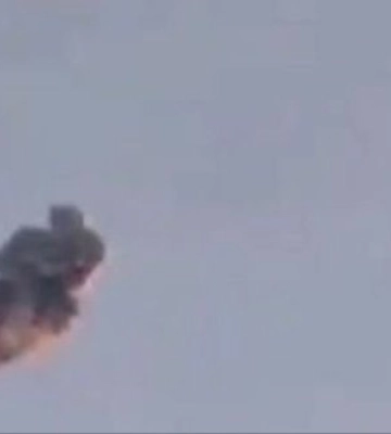 Пілот F-16 Повітряних сил перехопив та знищив російську "Герань-5" у небі над Київщиною. ВIДЕО