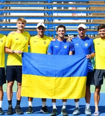 Збірна України з тенісу покращила позиції у рейтингу Кубка Девіса