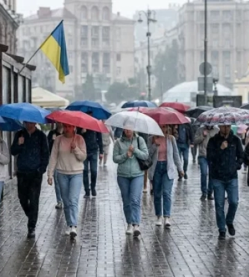 На Україну суне циклон: вітер до 22 м/с, зливи та похолодання до +10° вже скоро