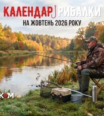 Календар рибалки на жовтень 2026: найкращі дні для кльову та яку рибу ловити