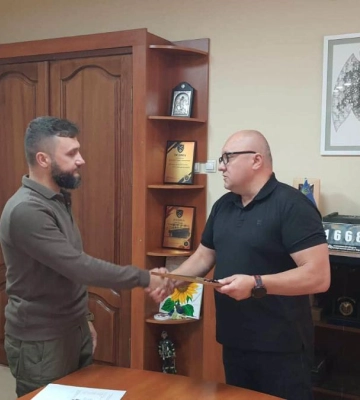 Захисник із Рівненщини отримав відзнаку Мініоборони України «За поранення»