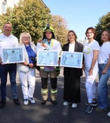 Рятувальник з Полтави подолав 42 кілометри в повному оснащенні та встановив національний рекорд