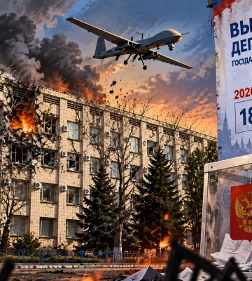 Взрыв в административном здании и красные метки на асфальте: в Мелитополе оккупанты создают картинку «выборов под огнем» 